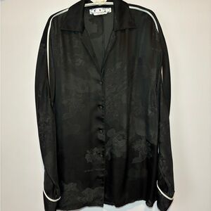 Off-White Main Label - Virgil Abloh -Jacquard Pajama style top